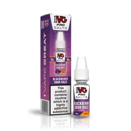 IVG Pro Blackberry Sour Razz Nic Salt - 10mg