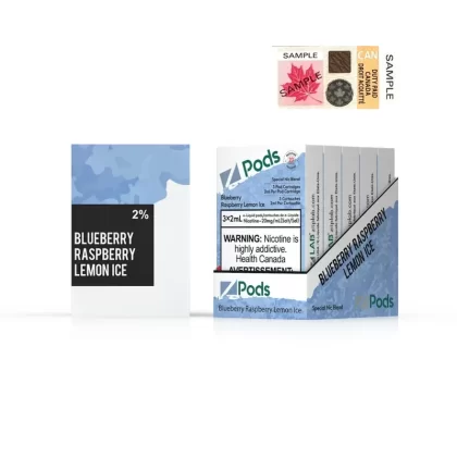 ZPODS – BLUEBERRY RASPBERRY LEMON ICE