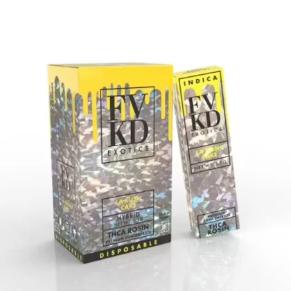 LA Kush Cake FVKD Exotics THC-A Rosin Disposable 3.5G - Ejuicewarehouse