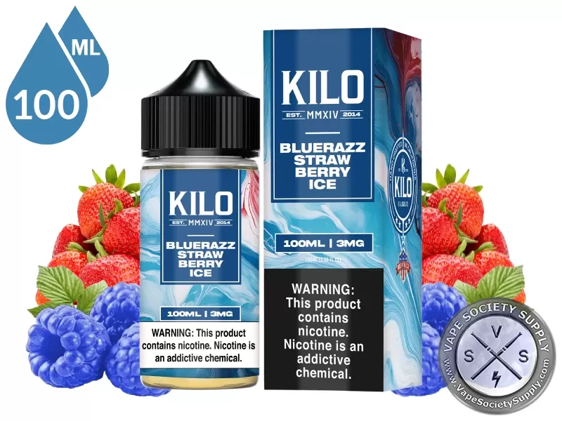 Blue Razz Strawberry Ice KILO E-Liquids 100ml
