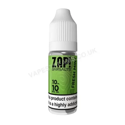 Fresh Mint Nicotine Salt E-Liquid by ZAP! Bar Salts - Vapestreams Co