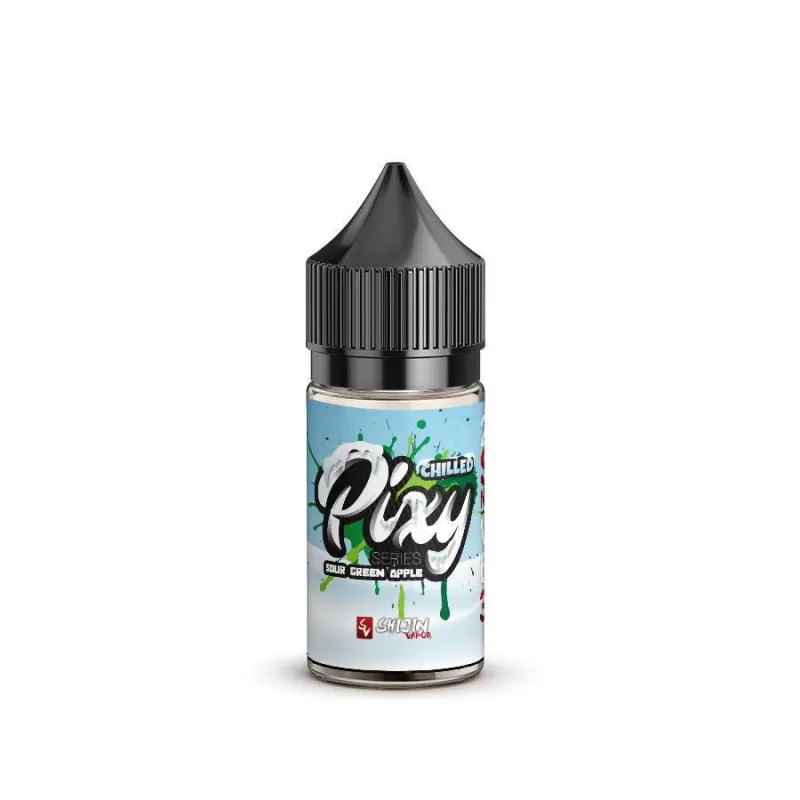 Pixy CHILLED TFN Salt Premium E-Liquid 30ml - Sour Green Apple CHILLED / 24mg - Vapeciga - Image 3