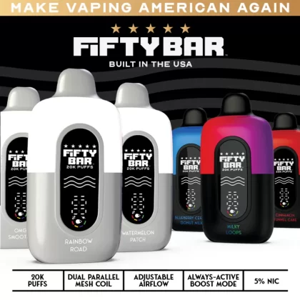 Fifty Bar V2 20K - Kiberry Chew (WHT Series)