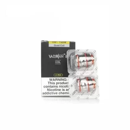 Uwell Valyrian 2 Replacement Coils - Ohm#UN2 0.32ohm Single Meshed Coil - 90-100W>UN2-2 0.14ohm Dual Meshed Coil - 80-90W>UN2-3 0.16ohm Triple Meshed Coil - 90-100W>Quadruple 0.15ohm - 100W-