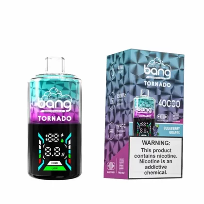 Bang Tornado 40000 Puffs Disposable Vape - Flavors#Peach ice>Love66>Triple Berry>Blueberry Lemon>Energy Drink>Double Apple>Mango Peach>Blueberry Grape>Strawberry Watermelon>Strawberry Kiwi>B