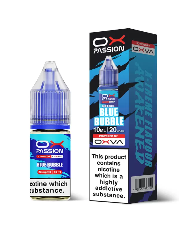 Blue Bubble OX Passion Nic Salt E-Liquid by OXVA - 10ml - 10mg - Image 2