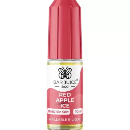 Bar Juice 5000 Red Apple Ice Nic Salt Vape Juice: A Refreshing Treat - 10mg