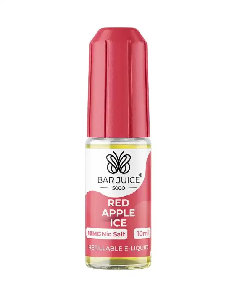 Bar Juice 5000 Red Apple Ice Nic Salt Vape Juice: A Refreshing Treat - 10mg
