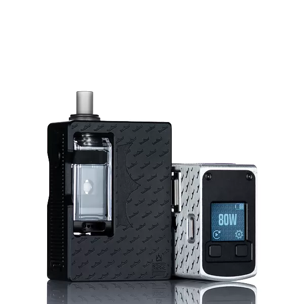 Vaperz Cloud x MNCH XR-80 DNA80C Boro Kit - Black, Raw Silver/Black