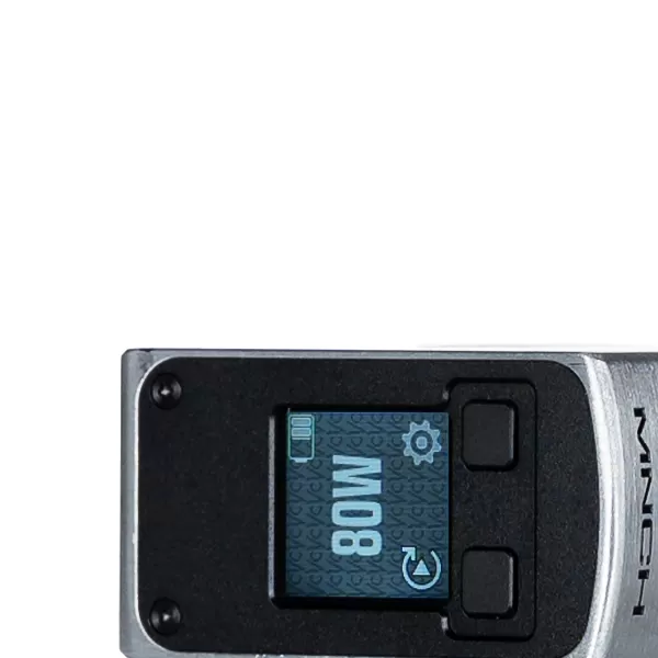 Vaperz Cloud x MNCH XR-80 DNA80C Boro Kit - Black, Raw Silver/Black - Image 2