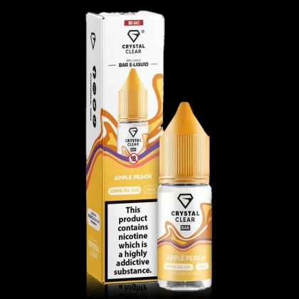 Apple Peach By Crystal Clear Salt 10ml 20mg (out of date)