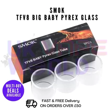 Smok TFV8 Big Baby Pyrex Glass Tube [PACK OF 3]