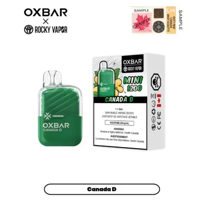 ROCKY VAPOR OXBAR MINI 1200 – CANADA D