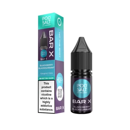 Blackberry Blackcurrant Nic Salt E-Liquid by Pod Salt Bar X - Ukecigstore