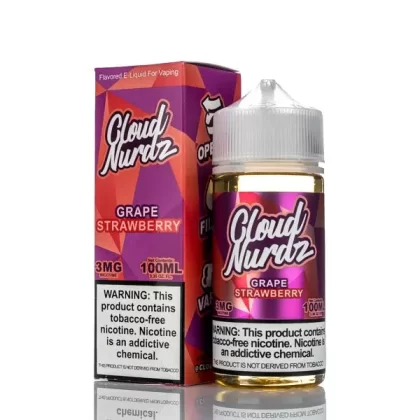 Cloud Nurdz E-Liquid Grape Strawberry 100ml (6mg)