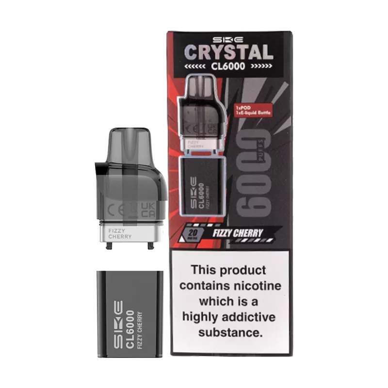 Fizzy Cherry SKE Crystal CL6000 Pods - Ecigwizard