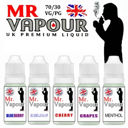 20X Mr Vapour E Liquid – 70%VG – Bulk Buy Deals – 10ml TPD - Vapestorm Co