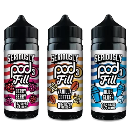 Doozy Vape Seriously Pod Fill 3 50/50 0mg 100ml Shortfill - Berry Berry