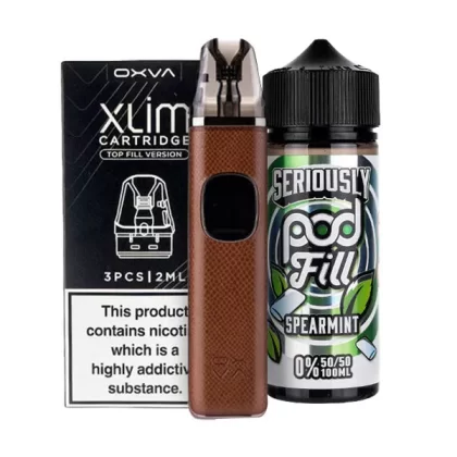 OXVA Xlim Pro 2 Nicotine Free Bundle - Brown Python / 0.6ohm