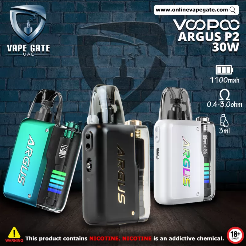 VOOPOO ARGUS P2 30W POD SYSTEM (1100mAh) - Matte Black