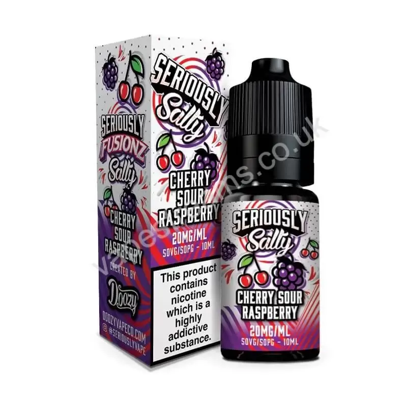 Doozy Seriously Fusionz Cherry Sour Raspberry Nic Salt E-Liquid - Vapestreams Co