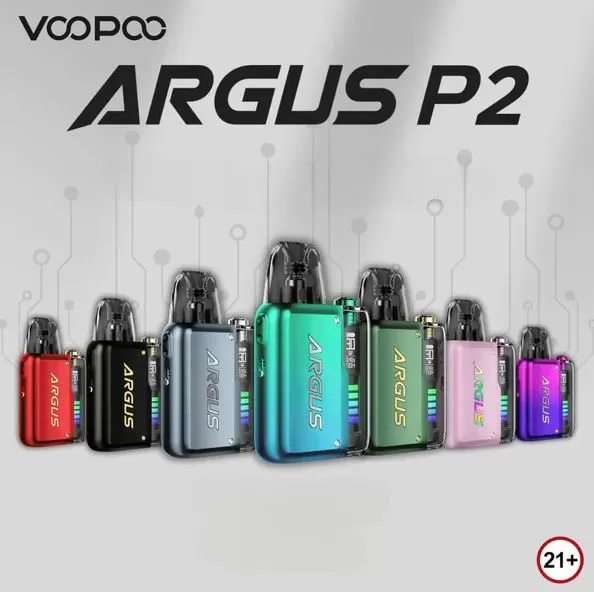 VOOPOO ARGUS P2 30W POD SYSTEM (1100mAh) - Matte Black - Image 2