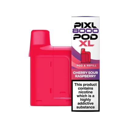 Cherry Sour Raspberry Pixl 8000 Refill Pack - 20mg - Vape Product (92ADBA)