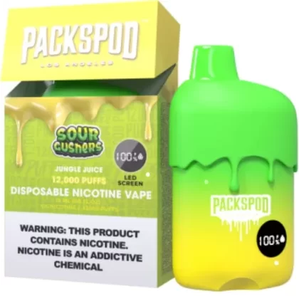 Packspod Disposables [12000 puffs] – Sour Gushers - Ejuicewarehouse