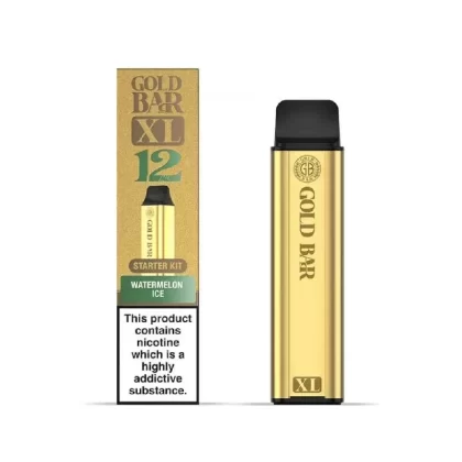 Gold Bar XL Prefilled Pod Kit - Strength#20mg~Flavour#Apple Peach>Banana Ice>Berry Blast>Blue Raspberry>Blueberry Sour Raspberry>Cherry Fizz>Cola Freeze>Hawaiian Sunrise>Lemon Lime>Oasis>Pin