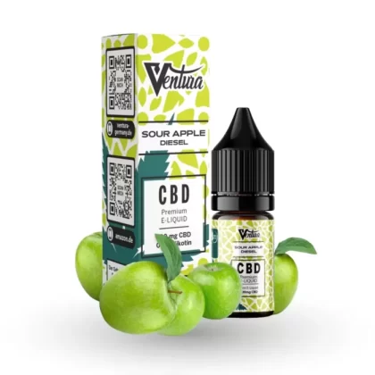 Ventura CBD Liquid 600mg – Sour Apple Diesel