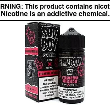 STRAWBERRY CHEESECAKE BY SADBOY E LIQUID 100ML - Vapejuice