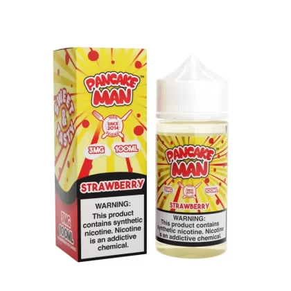 PANCAKE MAN - Strawberry - 100ML E-Liquid - 3MG