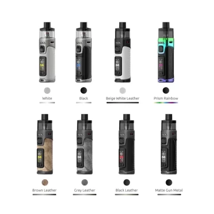 SMOK RPM 5 80W Pod Starter Kit - Color#Beige White Leather>Black>Black Leather>Brown Leather>Grey Leather>Matte Gun Metal>Prism Rainbow>White