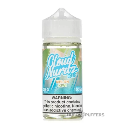 Cloud Nurdz – Iced Melon Kiwi 100mL - Nicotine Strength#0mg>3mg>6mg