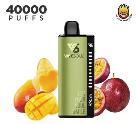 Vape Soul Zinger 40K Rechargeable Disposable Vape (40,000 Puffs) - Strawberry Mango / 20 mg - Image 3