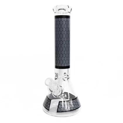 Infyniti 14″ Beaker Bong with Prism Pattern and Ice Catcher