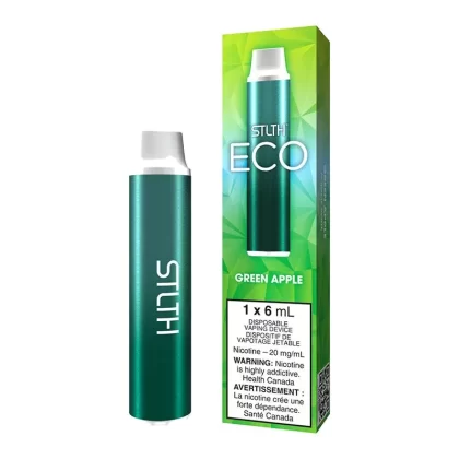 STLTH ECO Disposable Vape Device – Green Apple - Nicotine Strength#20mg/ml