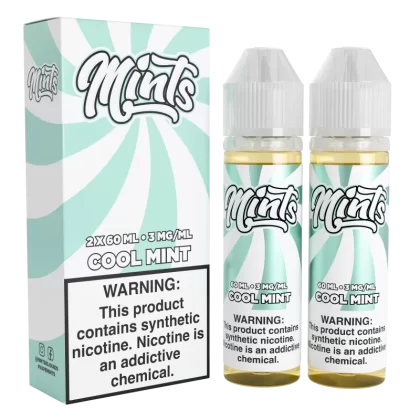 Mints Vape Co - Cool Mint - 120ML E-Liquid (Twin 60ML Pack) - 0MG