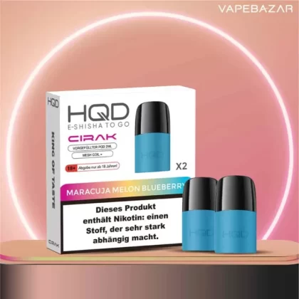 HQD Cirak – HQD Pods – Maracuja Melon Blueberry – 2er Pack