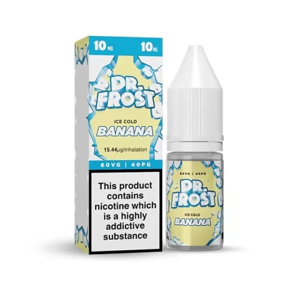 Dr Frost Banana Ice Nic Salt E-Liquid - 10 Pack - 20mg