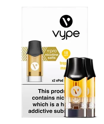 Tropical Mango ePod vPro Prefilled Vape Pods by Vype / VUSE - 12mg / 10ml