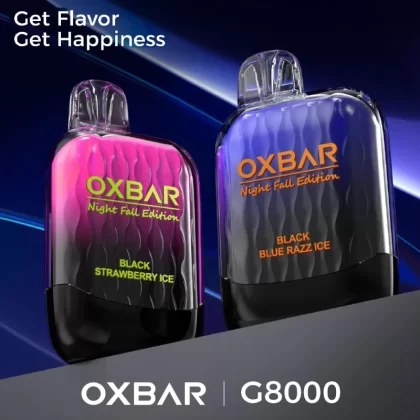 OXBAR G8000 Night Fall Edition Disposable Device - 8000 Puffs - Black Strawberry Mango