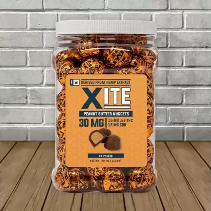 Xite Delta 9 THC Peanut Butter Nuggets - quantity#Peanut Butter Nuggets Single Piece>Peanut Butter Nuggets 70 Piece BUCKET (27BDF4)