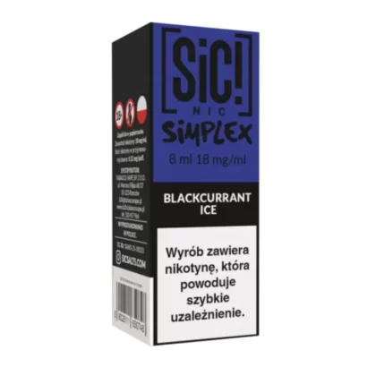 Liquid SIC! NIC 8ml 18mg Blackcurrant Ice – Simplex