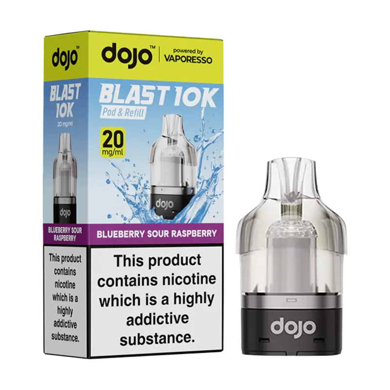 Blueberry Sour Raspberry Dojo Blast 10K Refill Pack - Ecigwizard