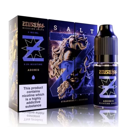Adonis Salt By Zeus Juice 10ml - Nicotine Strength#5mg (Salt)>10mg (Salt)>20mg (Salt) (F69879)