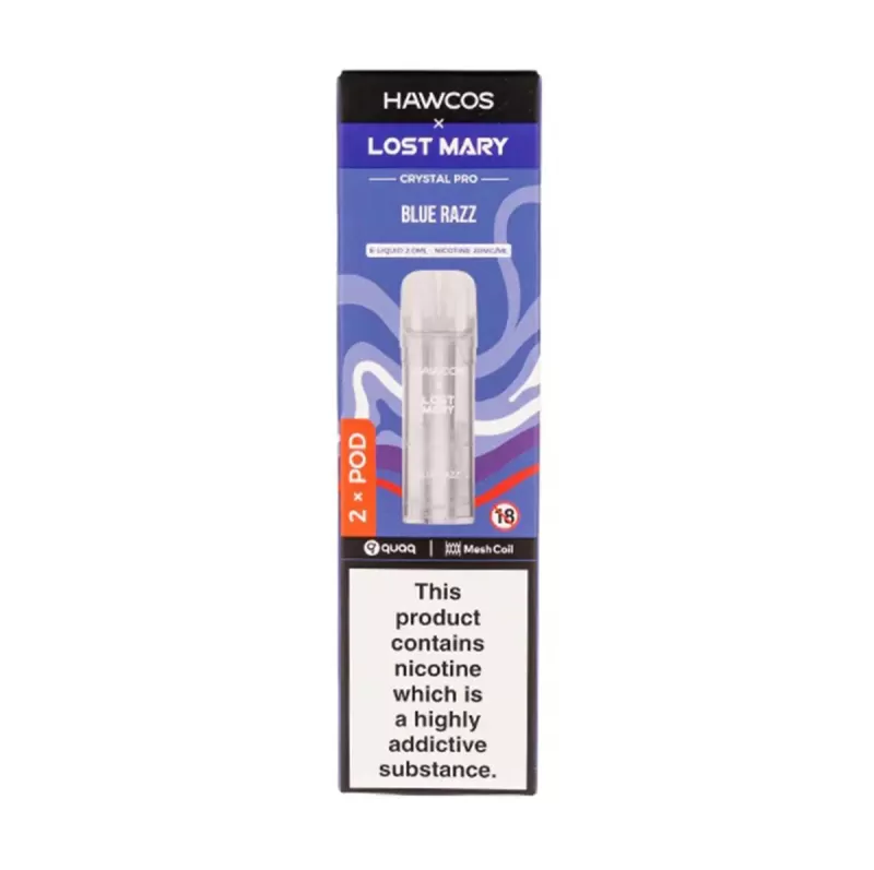 Hawcos x Lost Mary Crystal Pro Prefilled Pods - Blueberry Sour Raspberry - Image 2