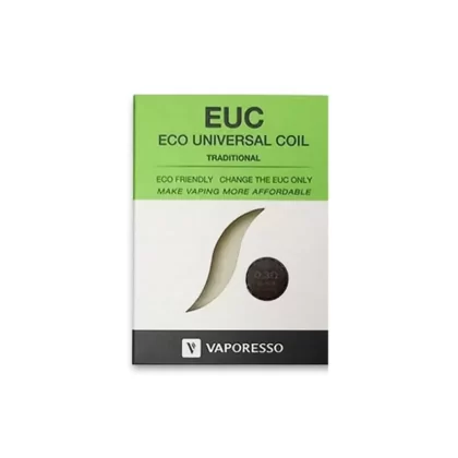 Euc Universal Replacement Coils by Vaporesso (5 Pack) - 0.4 Ohm Cotton