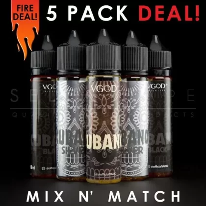 VGod Eliquid – Cubano – Mix and Match (5 Pack) 300ml