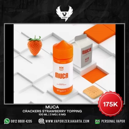MUCA CRACKERS STRAWBERRY TOPPING 100 ML - 3 mg / 6 mg / 100 ml